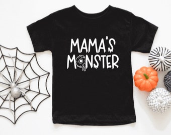 Mamas Monster Peuter Tee / Halloween Baby Onesie / Halloween Peuter Shirt / Spooky Season Shirt Kids / Kids Halloween Tee / Spooky Season Onesie