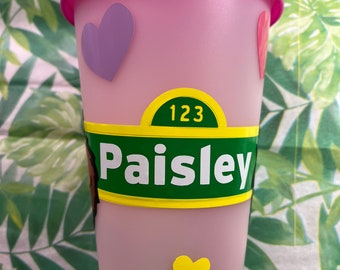 Personalized Cold Cup with Lid and Straw, Custom Reusable Tumbler (16 or 22 oz)