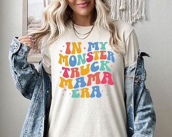In My Monster Truck Mama Shirt, Monster Truck Mom Sweatshirt, Monster Truck Mommy Hoodie, Truck Lover Mama Gift, Racing Momma Crewneck