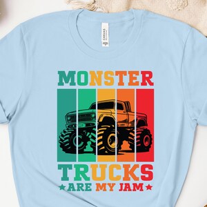 Monster Truck Are My Jam Shirt, Monster Truck Sweatshirt, Monster Truck Hoodie, Race Car Birthday, Monster Truck Birthday Gift image 5