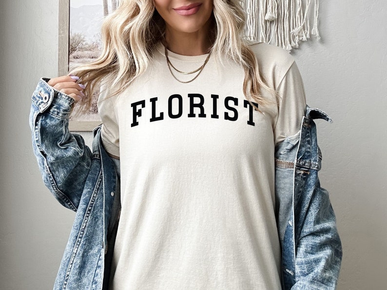 Florist Shirt, Florist Sweatshirt, Florist Hoodie, Flower Dealer, Flower Arranging Crewneck, Plant Lover, Gardener, Florist Gift image 2