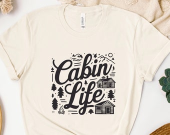 Cabin Life Shirt, Cabin Sweatshirt, Cozy Hoodie, In The Woods, Cabin Trip, Camping Life, Mountain Retreat, Road Trip Tee, Family Vacay