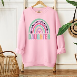 Daughter Rainbow Shirt, Daughter Sweatshirt, Favorite Daughter Hoodie, Graduation Gift for Daughter, Birthday Gift for Daughter 画像 4