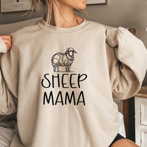 Sheep Mama Shirt, Sheeps Mom Sweatshirt, Sheeps Mother Hoodie, Sheep Enthusiast Tee, Farm Life Apparel, Pasture Lover Shirt