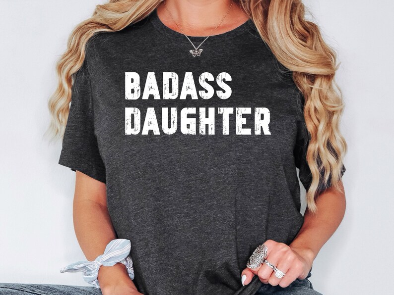 Badass Daughter Shirt, Daughter Sweater, Favorite Daughter Hoodie, Graduation Gift for Daughter, Birthday Gift for Daughter image 5