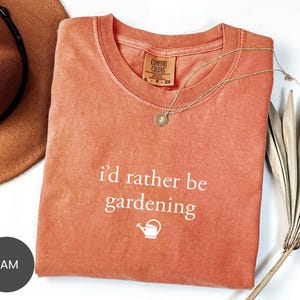Comfort Colors® Rather Be Gardening Shirt, Plant Lover Sweatshirt, Garden Life Tee, Green Thumb Crewneck, Gardening Quote T-Shirt