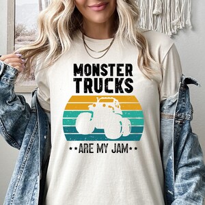 Monster Truck Are My Jam Shirt, Monster Truck Sweatshirt, Monster Truck Hoodie, Race Car Birthday, Monster Truck Birthday Gift Bild 2