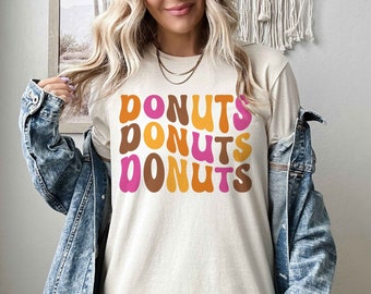 Donuts Shirt, Retro Donuts, Donut Lover Shirt, Weekend Breakfast Shirt, Donut Maker Baker Shirt, Baking Shirt, Food Lover Tee, Foodie Shirt