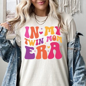 In My Twin Mom Era Shirt, Twin Mum Sweatshirt, Twin Mother Hoodie, Expecting Twin Mom Gift, New Twin Mama Tee, Baby Announcement