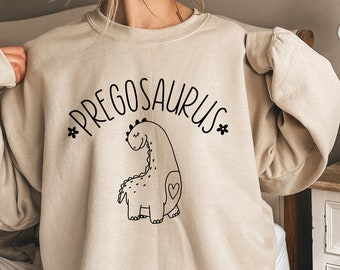 Pregosaurus Shirt, Pregnancy Announcement Sweatshirt, Funny Pregancy Hoodie for Baby Shower, Expecting Mom Gift , Baby Announcement Tee