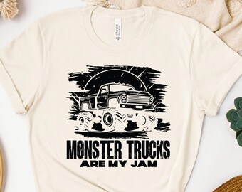 Monster Truck Are My Jam Shirt, Monster Truck Sweatshirt, Monster Truck Hoodie, Race Car Birthday, Monster Truck Birthday Gift