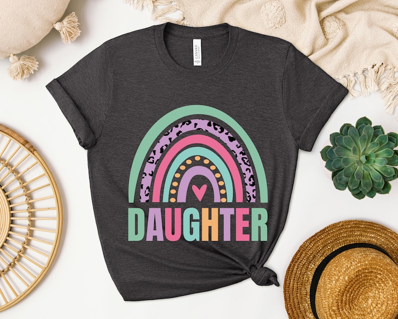 Daughter Rainbow Shirt, Daughter Sweatshirt, Favorite Daughter Hoodie, Graduation Gift for Daughter, Birthday Gift for Daughter 画像 3