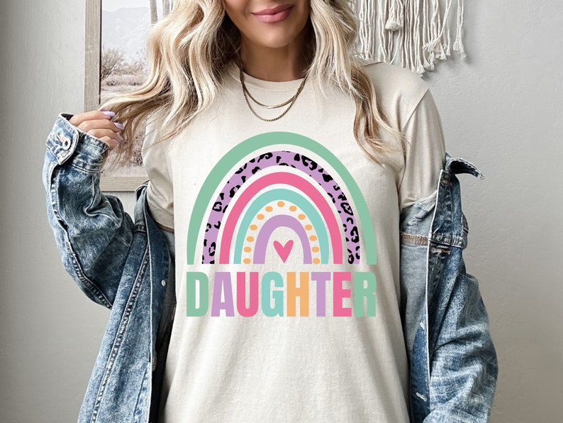 Daughter Rainbow Shirt, Daughter Sweatshirt, Favorite Daughter Hoodie, Graduation Gift for Daughter, Birthday Gift for Daughter 画像 1