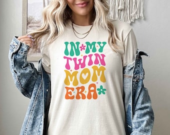 In My Twin Mom Era Shirt, Twin Mom Shirt, Mom LIfe Shirt, Expecting Mom Gift, New Mom Gift, Baby Announcement