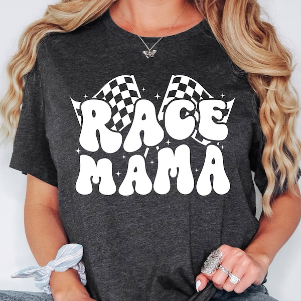 Race Mama Shirt, Race Mom Sweatshirt, Racing Mom Hoodie, Race Mom Gift, Racing Season Shirt, Car Racing Mom Tee