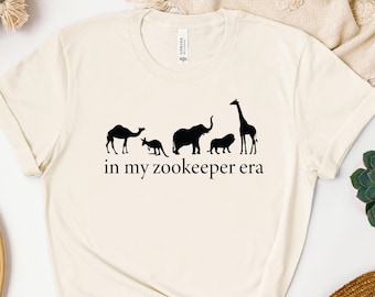 In My Zookeeper Era Shirt, Zookeeper Sweatshirt, Zookeeper Hoodie, Animal Keeper Tee, Zoo Crewneck, Wildlife Lover Gift, Zookeeper Tee