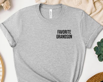 Favorite Grandson Shirt, Grandson Sweatshirt, Grandson Hoodie, Birthday Gift From Grandmother Grandfather