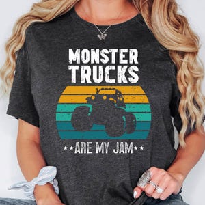 Monster Truck Are My Jam Shirt, Monster Truck Sweatshirt, Monster Truck Hoodie, Race Car Birthday, Monster Truck Birthday Gift Bild 5