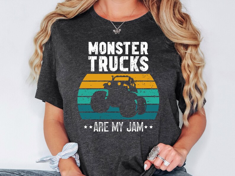Monster Truck Are My Jam Shirt, Monster Truck Sweatshirt, Monster Truck Hoodie, Race Car Birthday, Monster Truck Birthday Gift Bild 5