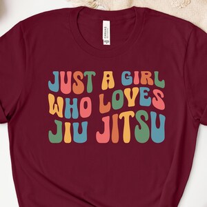 Just A Girl Who Loves Jiu Jitsu Shirt, Jiu Jitsu Mom Sweatshirt, Funny Jiu Jitsu Mom Hoodie, Game Day Jiu Jitsu Shirt, Sport Shirt Bild 3