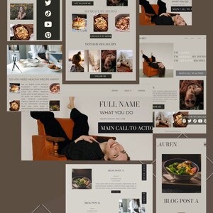 INFLUENCER WEBSITE TEMPLATE