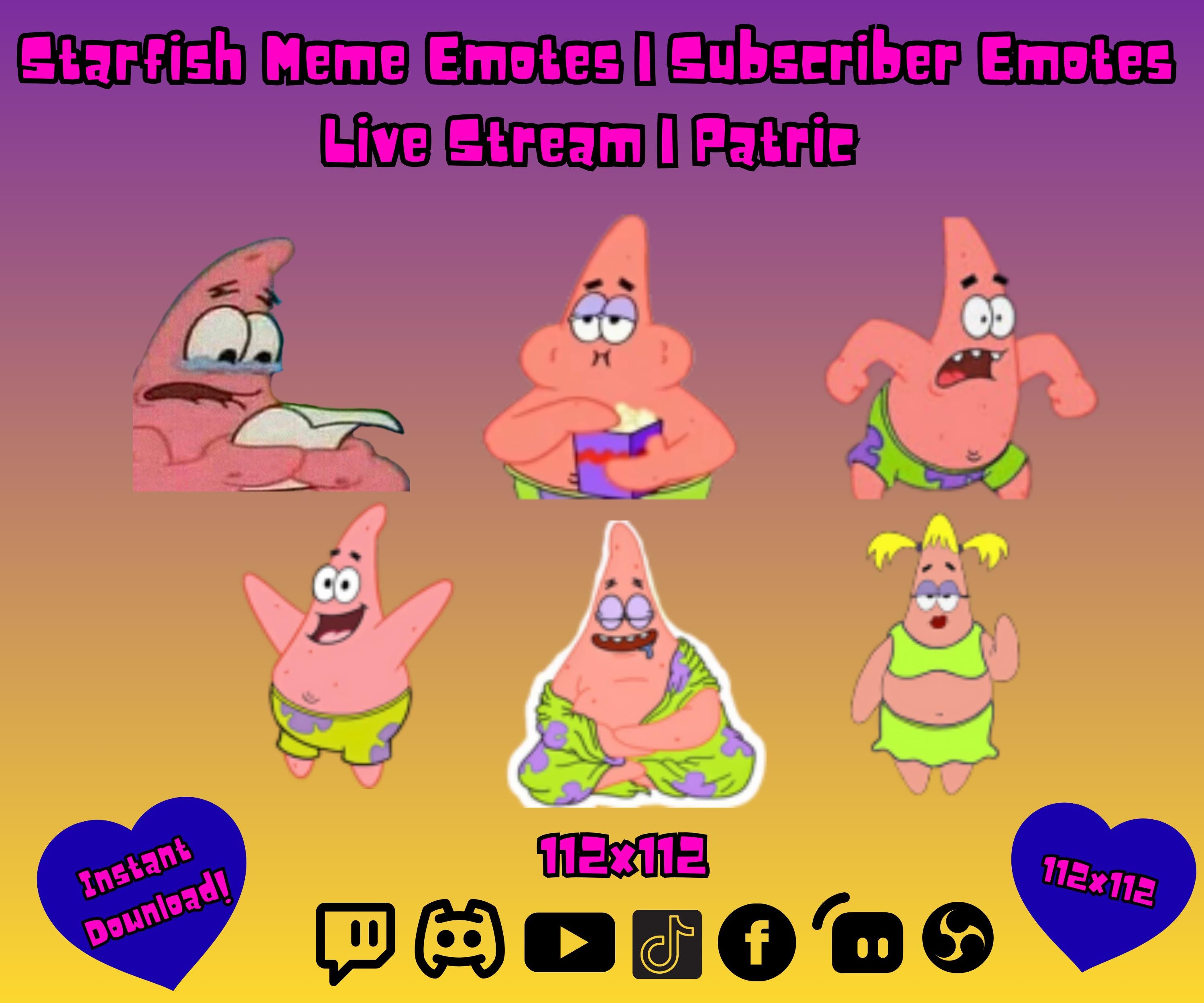 Spongebob meme emote - Etsy 日本, image size:3000x2500