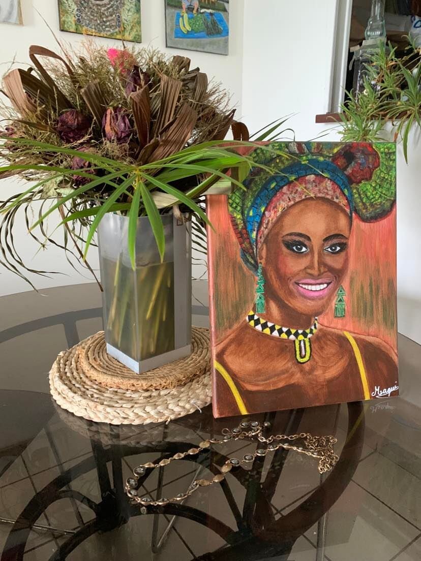 Peinture Femme Souriante