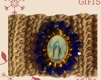Virgen Mary Beaded Bracelet handmade Personalized Bracelet Gift Free Personalization