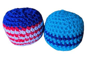 Hacky Sack Balls Knitted for Therapy Handmade Footbag Toy Balls