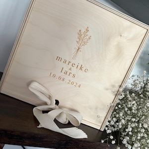 Personalisiert I Erinnerungskiste Hochzeit | Hochzeit Geschenk | Erinnerungsbox | Hochzeitsgeschenk | Erinnerungskiste | Verlobung | Fotobox
