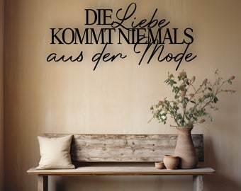 Schild I Schlafzimmer I Wohnzimmer I Liebe I Wanddeko I Wandtattoo I Schriftzug I 3D I Holzschriftzug