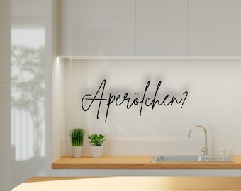 Wanddekoration | Küche I Homebar | Bar I Line Art | Holz | Schriftzug | Dekoration I Aperol Spritz I Aperölchen