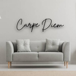 Carpe Diem | Enjoy the day I Wall decoration I Seize the day I Lettering I Wooden lettering