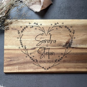 Brettchen Frühstücksbrettchen personalisiert personalisierte Geschenke Geschenk Hochzeit Wedding Hochzeitsgeschenk Bild 6