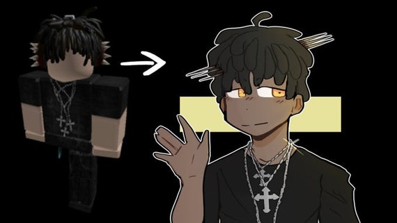 draw your roblox avatar as an anime style character