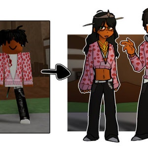 I will  draw your ROBLOX or MINECRAFT Character in my style (Full Body)