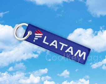 LATAMschöne Schlüsselanhänger - Piloten Schlüsselanhänger - Aviation Sammlerstück - Flugbesatzung - Flugbesatzung - Reisegeschenk