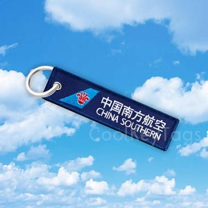 Brelok China Southern Airlines - Brelok pilota - Prezent dla załogi linii lotniczych - Brelok do bagażu podróżnego - Przedmiot kolekcjonerski lotniczy - Akcesorium lotnicze