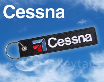 Keychain CESSNA Citation Aircraft Pilot Airplane Aviation Plane Jet 172 182 150 Crew