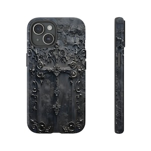 Gothic Cross Phone Case, Dark Aesthetic Phone Case iPhone 15, iPhone 14, iPhone 13, Samsung Galaxy, Google Pixel, Gothic Phone Case