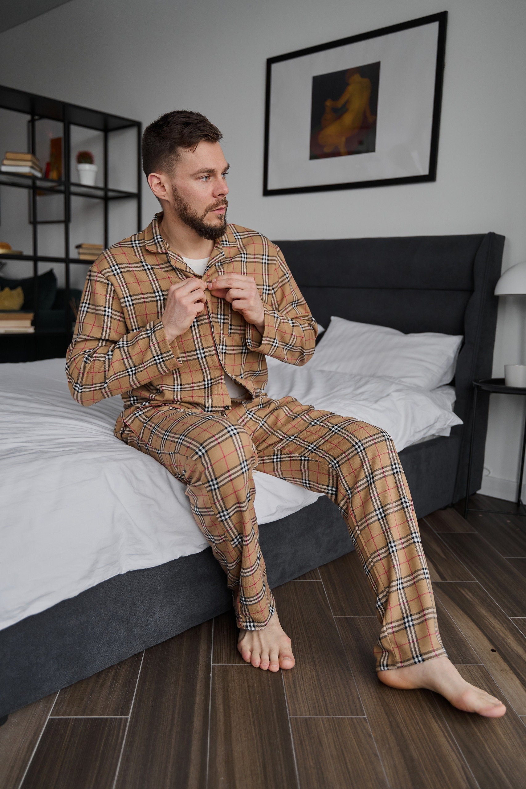 High Quality Men's Pajama Family Set the Perfect Gift for 