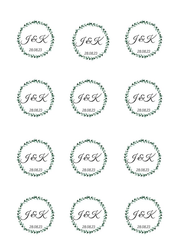 12 PRE CUT LV Edible Cupcake Toppers – House of Cakes