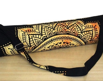 Borsa per esercizi di yoga pilates, borsa per tappetino yoga Cerrier con cinghia da yoga, borsa da palestra Boho, borsa da yoga in morbido cotone, borsa da yoga per gli amanti dello yoga, regalo per lei