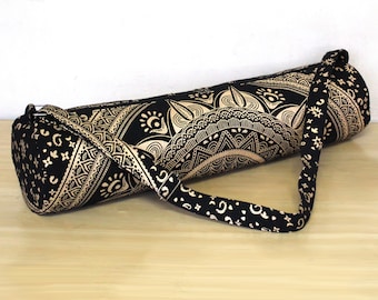 Borsa per esercizi di yoga pilates, borsa per tappetino yoga Cerrier con cinghia da yoga, borsa da palestra Boho, borsa da yoga in morbido cotone, borsa da yoga per gli amanti dello yoga, regalo per lei