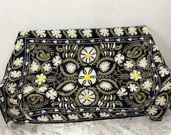 Algodón Suzani tirar manta bordado sábana colcha bordado Suzani, Suzani uzbeko, colgante de pared Suzani, decoración del hogar Boho surtido