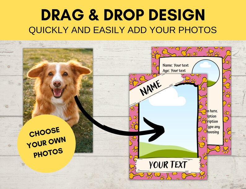 editable-pet-trading-card-template-custom-trading-card-etsy