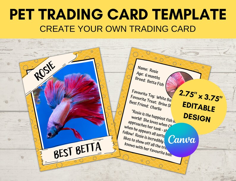 editable-pet-trading-card-template-custom-trading-card-etsy