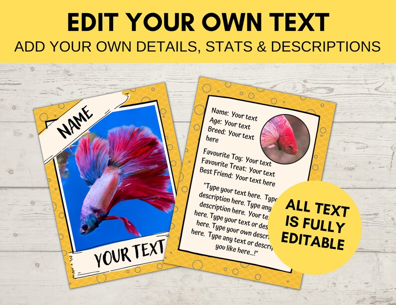 editable-pet-trading-card-template-custom-trading-card-etsy