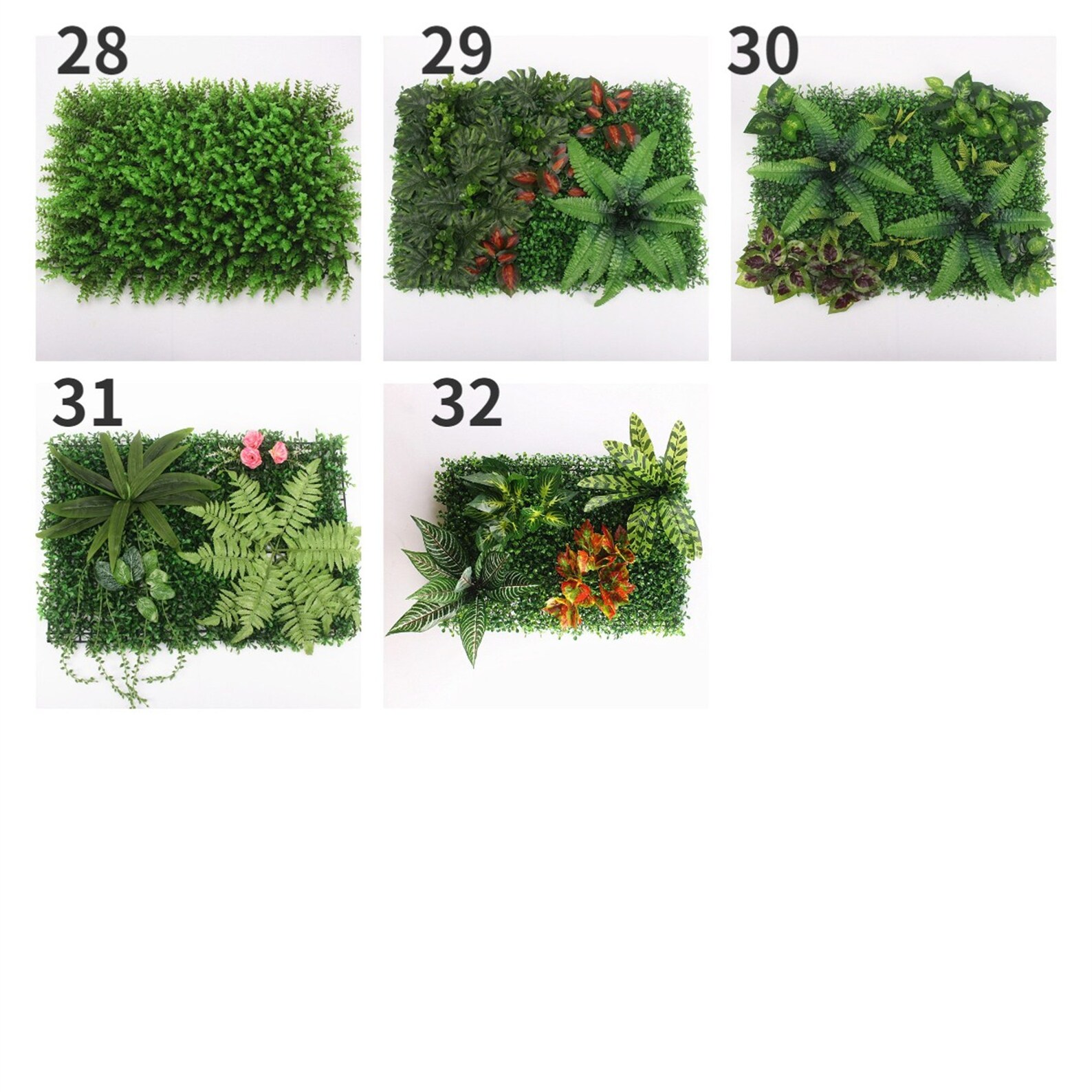 Artificial Topiary Hedges Panels Plastic Faux Shrubs Fence Etsy