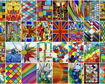 Window Film Frosted Stained Glass Films Rainbow Effect Privacy Decorative Static Cling Sticker For Home Kitchen Bathroom Office